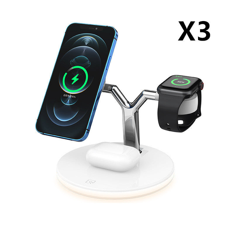 15W, Three-In-One Fast Magnetic Wireless Charger