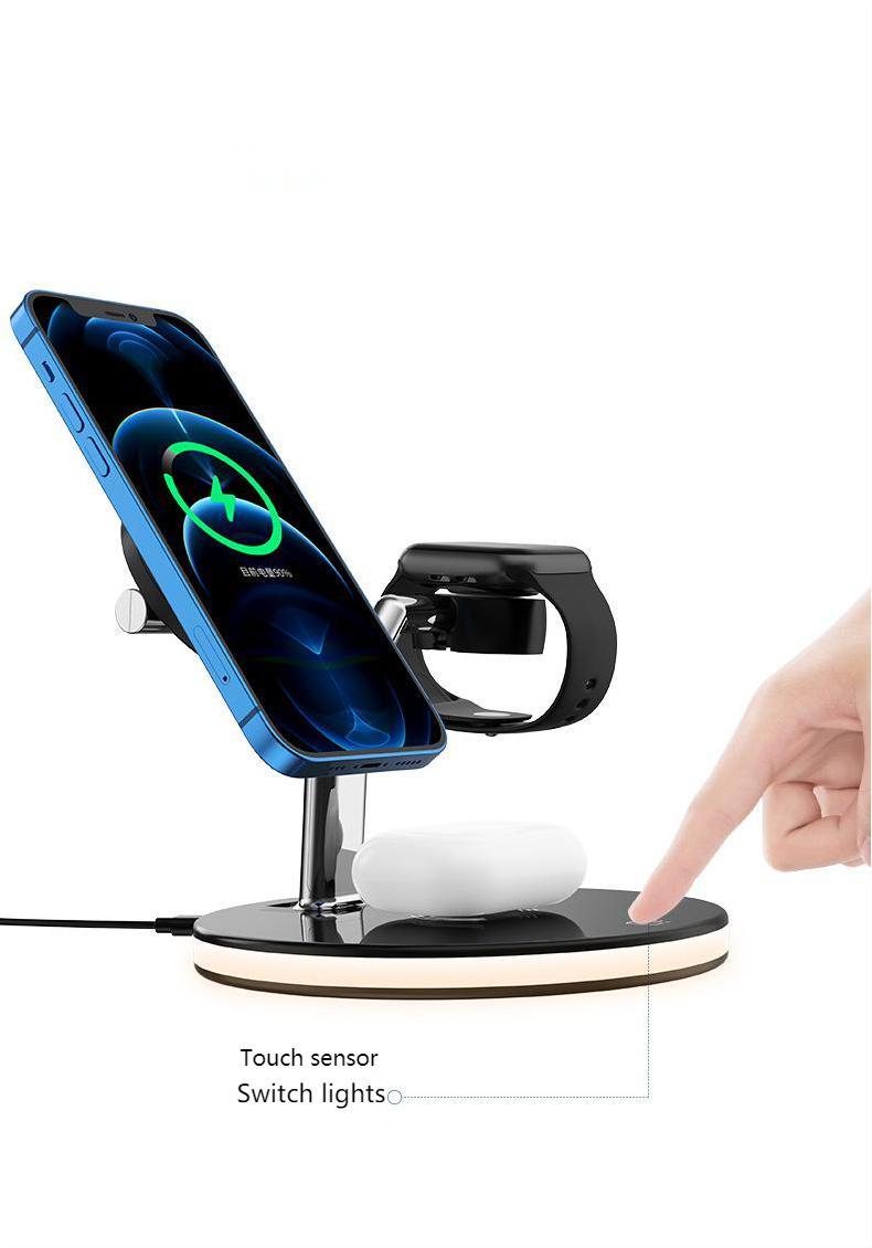 15W, Three-In-One Fast Magnetic Wireless Charger