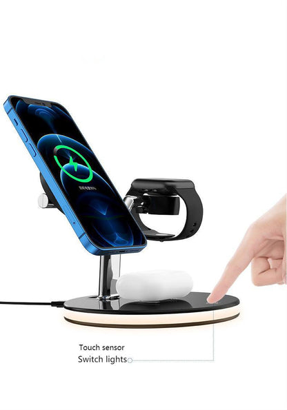 15W, Three-In-One Fast Magnetic Wireless Charger