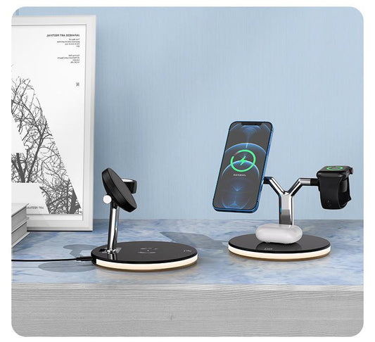 15W, Three-In-One Fast Magnetic Wireless Charger