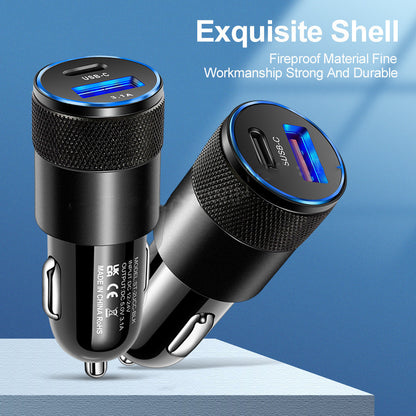 Aluminum Alloy Mobile Phone Car Charger