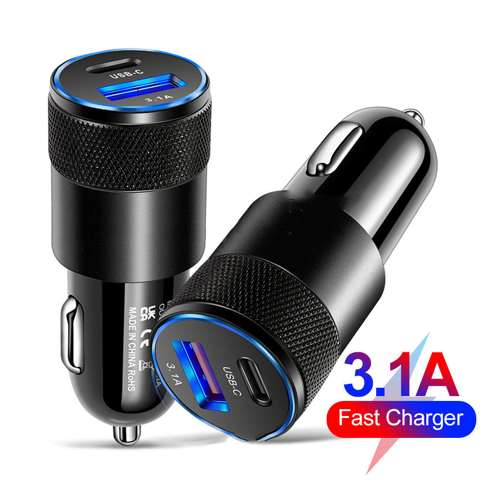 Aluminum Alloy Mobile Phone Car Charger