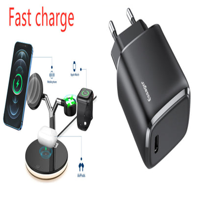 15W, Three-In-One Fast Magnetic Wireless Charger