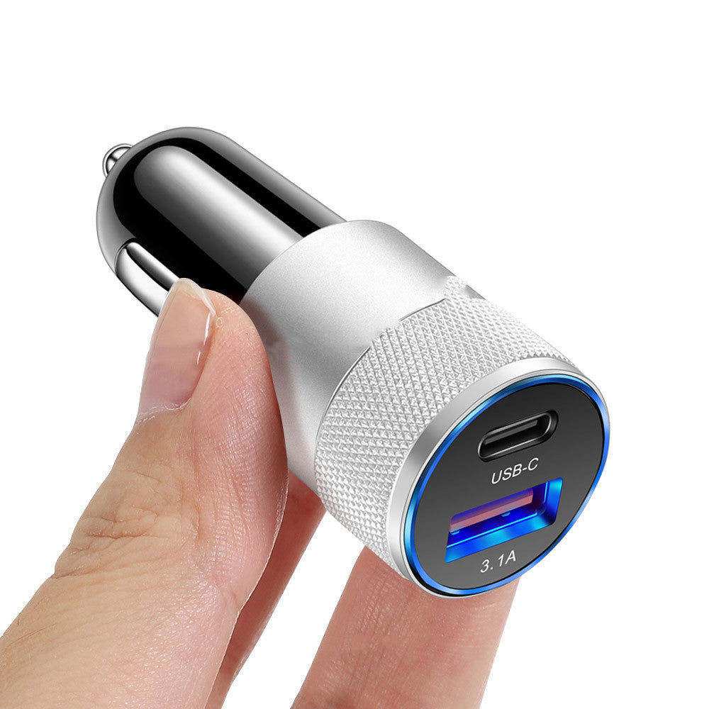 Aluminum Alloy Mobile Phone Car Charger