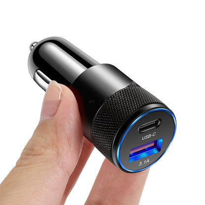 Aluminum Alloy Mobile Phone Car Charger