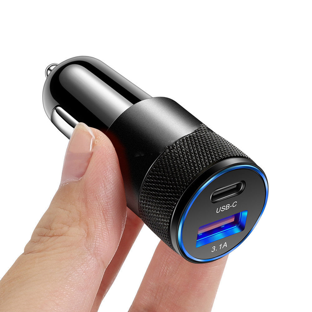 Aluminum Alloy Mobile Phone Car Charger