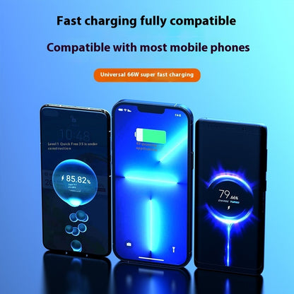 66W Bidirectional Super Fast Charger, Mini Digital Display Power Bank